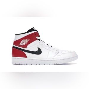 COPY - Jordan 1 Mid White Black Gym Red